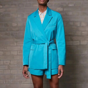 Samsoe Maren Belted Double Breasted Blazer